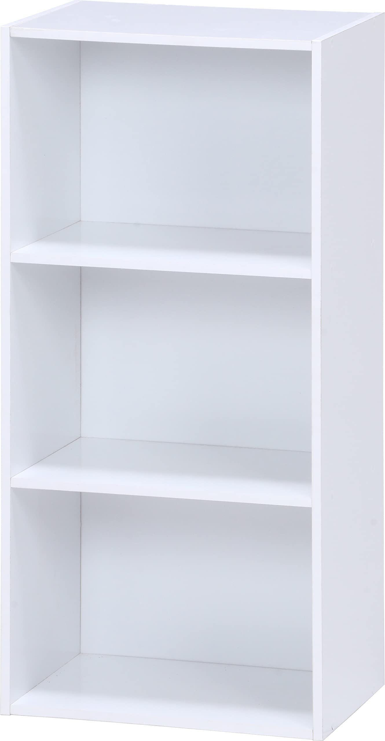 不二貿易 カラーボックス 本棚 3段 幅41.8×奥行29×高さ89cm ホワイト 棚 収納ボックス 組立商品 93501