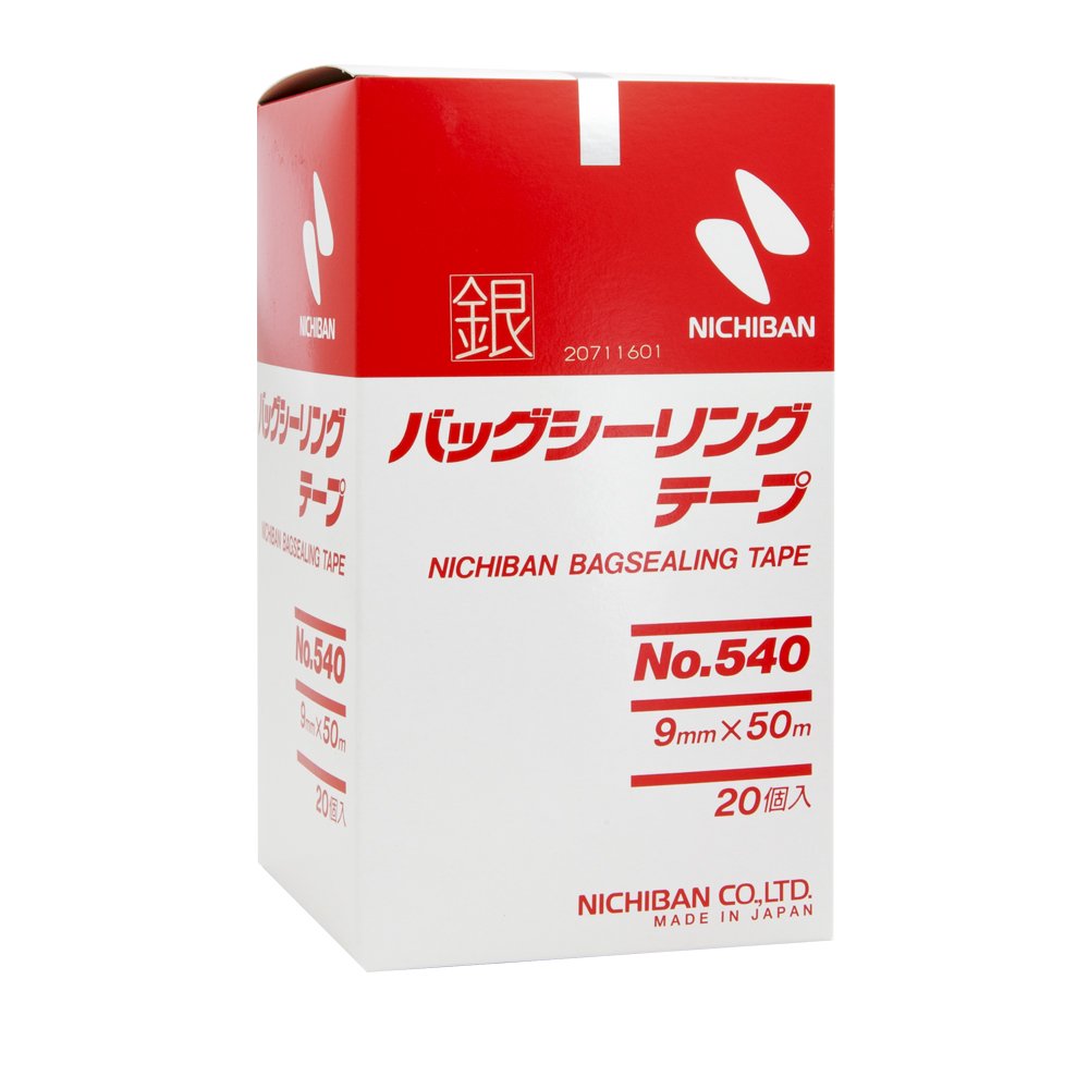 ニチバン バッグシーリング テープ No.540 20巻入 9mm×50m 銀 540SL