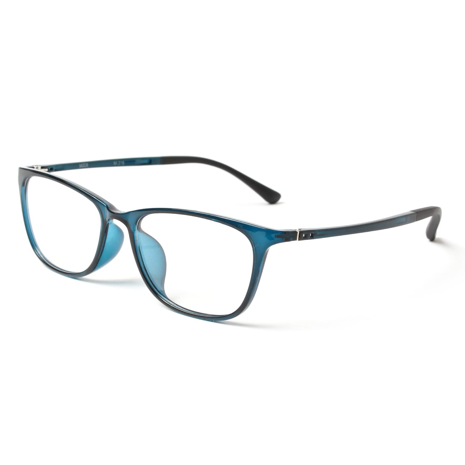 老眼鏡 青 0.5 0.5度 メンズ ブルーライトカット ブルーライト ミディ 持ち運び 持ち歩き 持ち歩き用 柔らかいフレーム 柔らかい リーデ