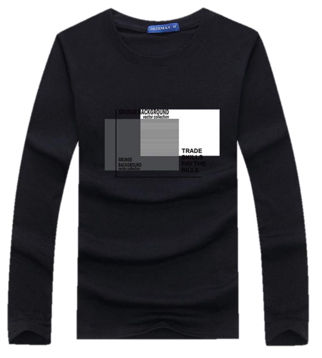 ウルークレア メンズ フロント プリント メンズ Tシャツ ロング スリーブ 長袖 スクエア タイプ ポケット付き ヨガ ロング 作業 カーゴ ファッション 無地 グラフィック 5 73分 半 袖 ド