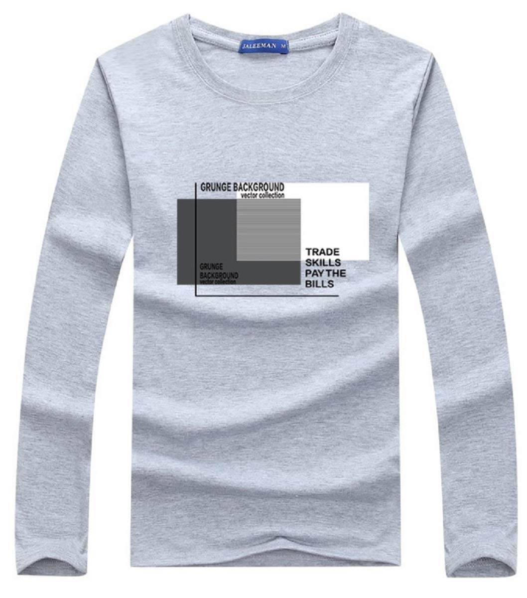 ウルークレア メンズ フロント プリント メンズ Tシャツ ロング スリーブ 長袖 スクエア タイプ ポケット付き ヨガ ロング 作業 カーゴ ファッション 無地 グラフィック 5 73分 半 袖 ド