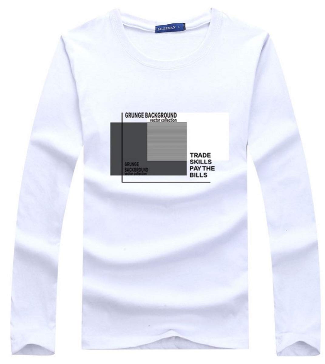 ウルークレア メンズ フロント プリント メンズ Tシャツ ロング スリーブ 長袖 スクエア タイプ ポケット付き ヨガ ロング 作業 カーゴ ファッション 無地 グラフィック 5 73分 半 袖 ド