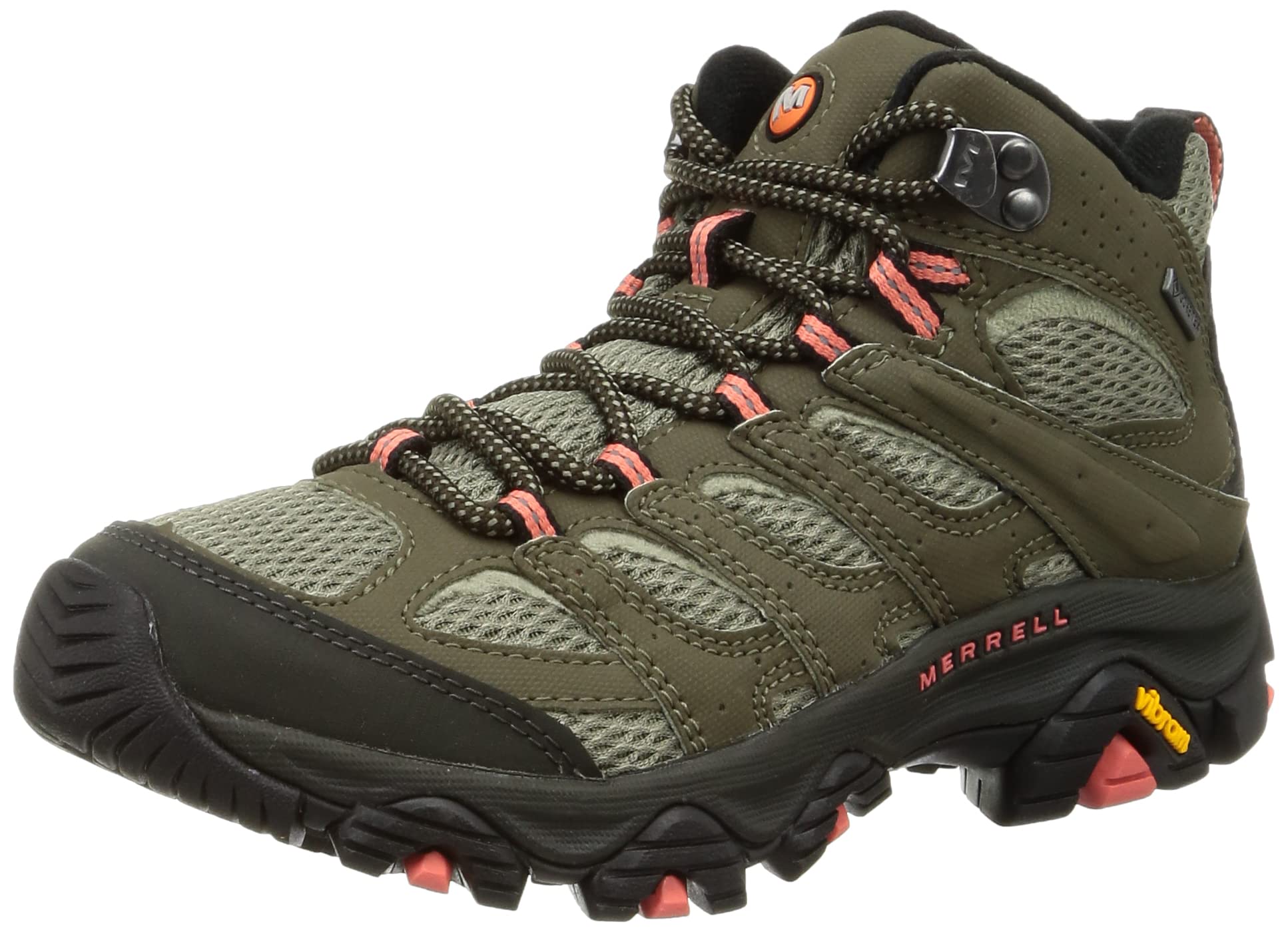 メレル ハイキングシューズ Moab 3 Synthetic Mid Gore-Tex オリーブ 22.5 cm 2E