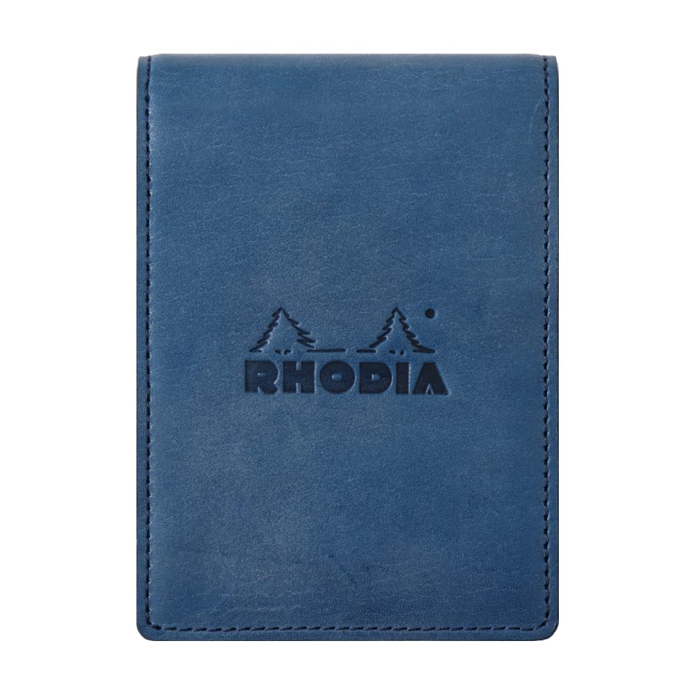 ロディア ミニ3穴システム手帳 RHODIA オーガナイザー(11×8cm リング径11mm 牛革) シック ブルー cf11ogz01-bl