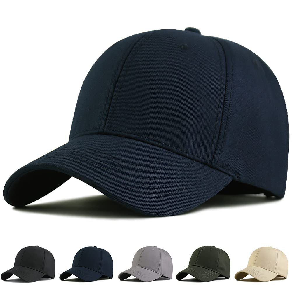 Andeor キャップ メンズ 大きいサイズ 帽子 コットン100%・特大60-65cm・専門機関UPF50+測定済み キャップメンズ 深め 紫外線対策 日よけ