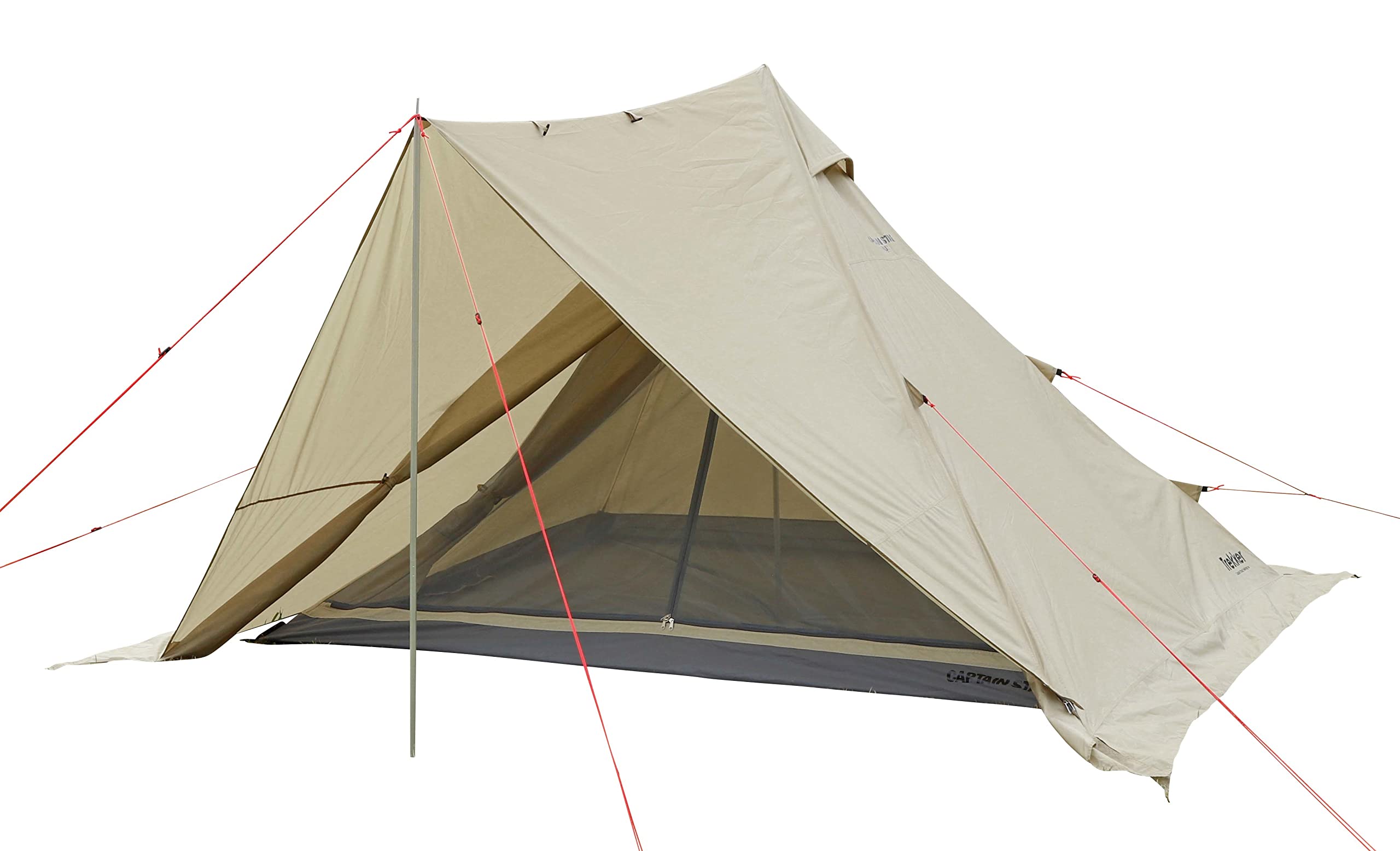 キャプテンスタッグ(CAPTAIN STAG) テント ティピー ワンポールテント レクタ TYPE2 4人用 270 UVカット アルミポール採用 耐水圧フライ2000mm/フロア3000mm ベン