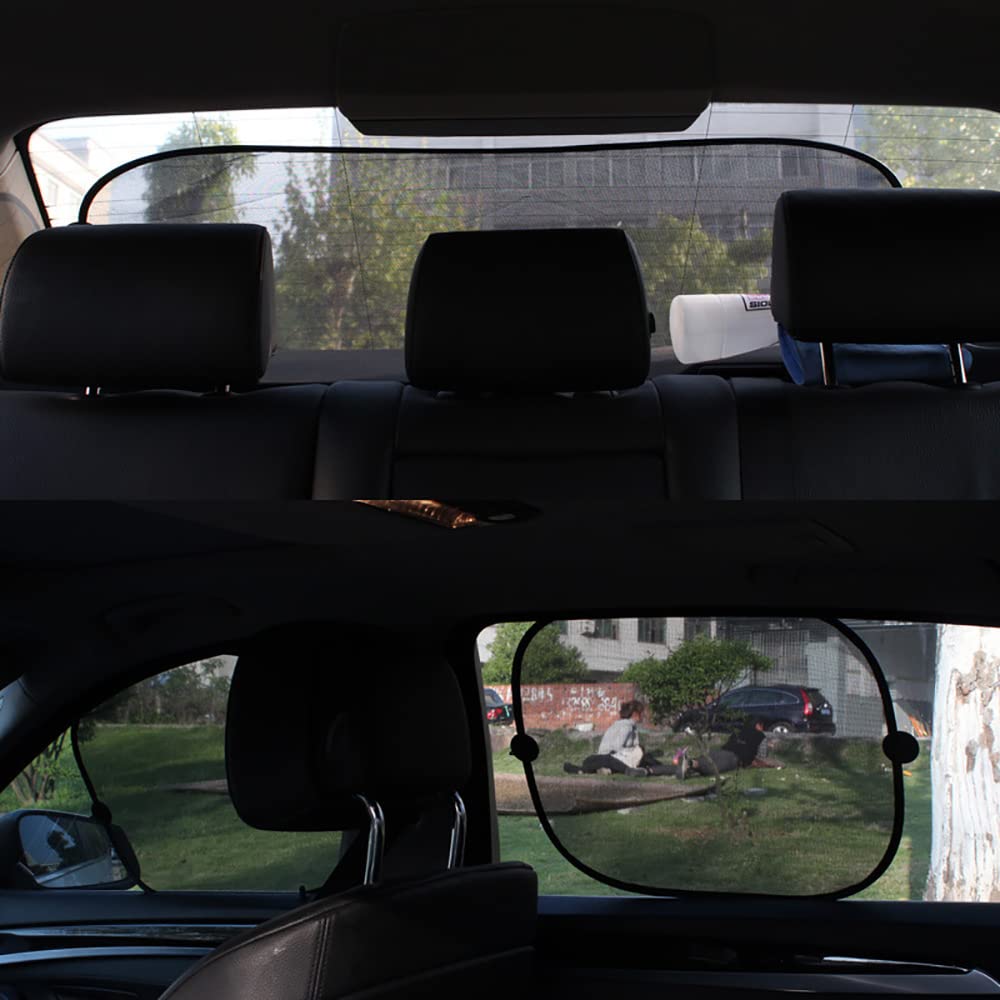 車窓日よけ カーシェード 吸盤吸着 前部サイドウインド 運転席 後列 カー 窓 日焼け防止 防紫外線 赤ちゃん 子供 ペットを保護します 車