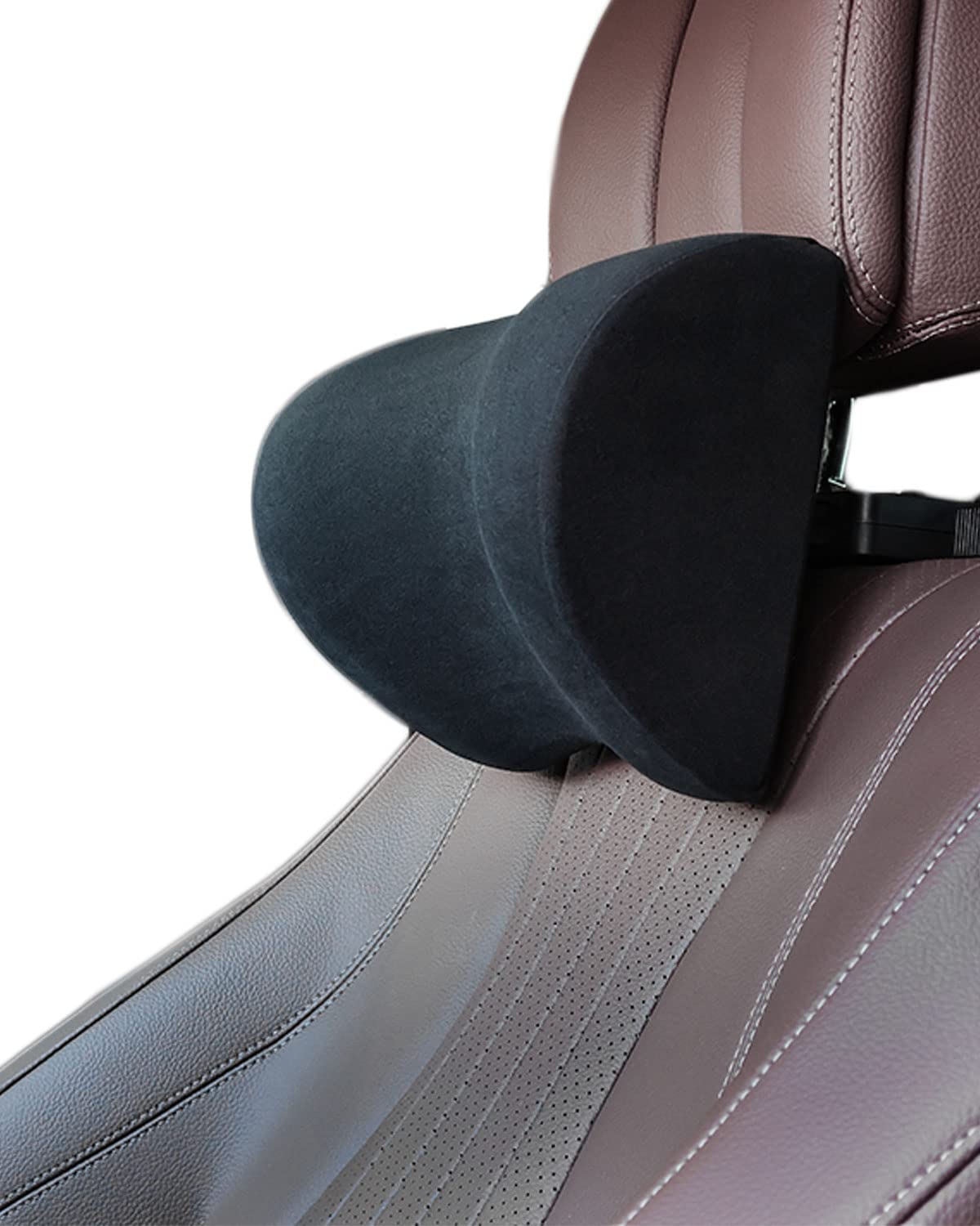 ALEBANA ネックピロー 車 低反発 クッション 高さ/前後/角度の調整可能 ヘッドレスト 枕 ネックパッド (マイクロファイバー)