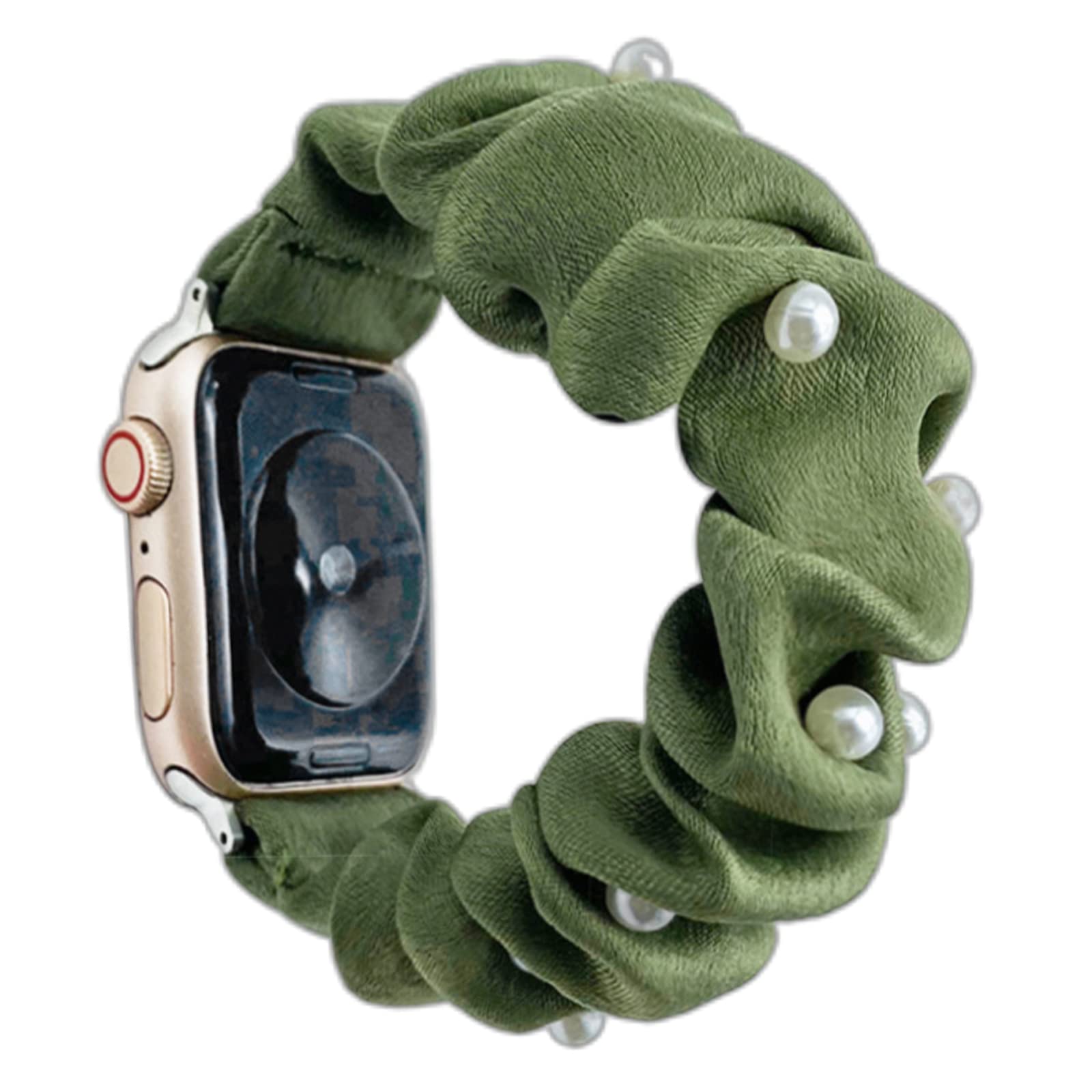 WOXDECO コンパチブル Apple Watch バンド シュシュ アップルウォッチ バンド 交換用ベルト Apple Watch Series SE/8/7/6/5/4/3/2/1 に対