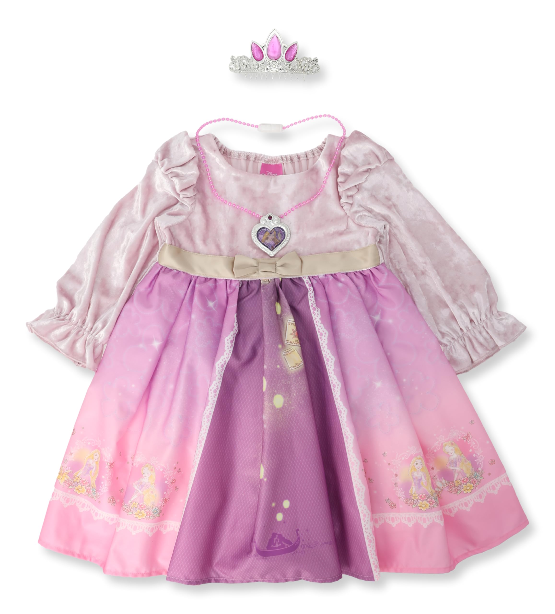 ディズニー 子供用ワンピース プリンセス エルサ アリエル ラプンツェル 変身 ドレス ワンピース アクセサリー付き 子供服 女の子