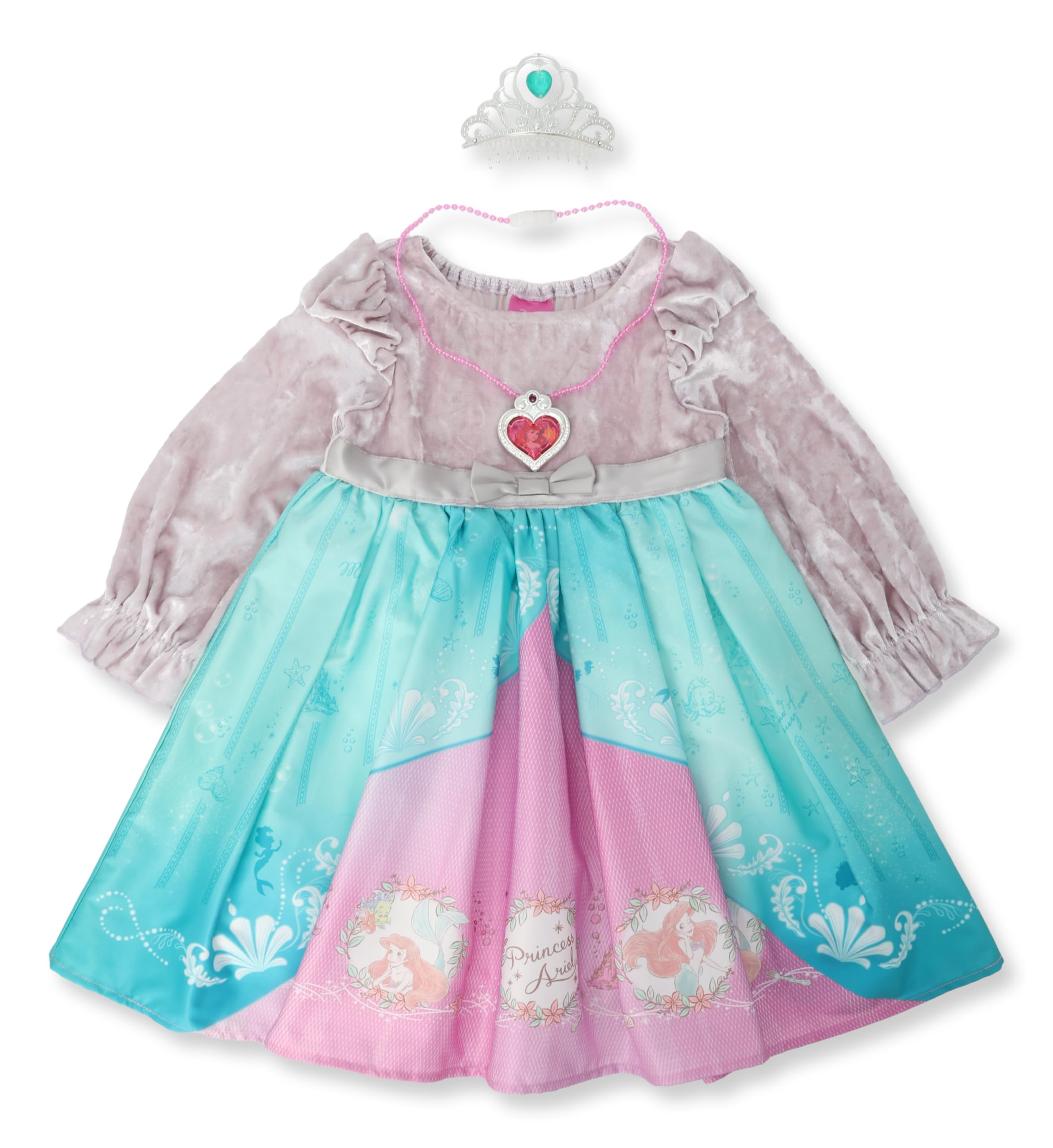 ディズニー 子供用ワンピース プリンセス エルサ アリエル ラプンツェル 変身 ドレス ワンピース アクセサリー付き 子供服 女の子