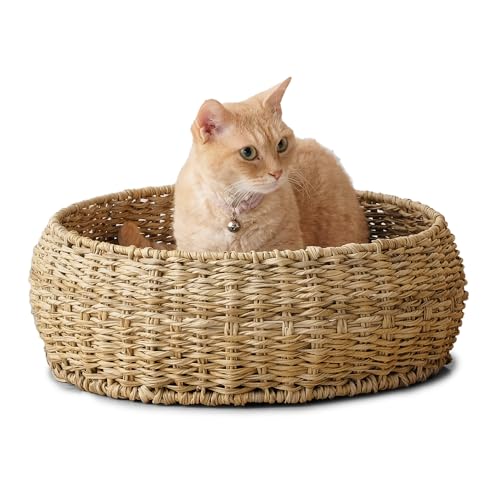 アイリスオーヤマ 犬 猫 ハウス ラタン調ペットハウス ラウンド PHR-R4414 ナチュラル