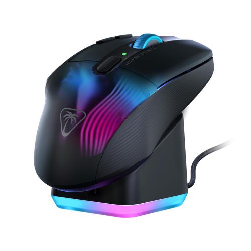 タートルビーチ(Turtle Beach) ゲーミングマウス Kone XP Air ワイヤレス 2.4GHz/Bluetooth ブラック/黒 光学式 19K オプティカル 多ボタン 99g 充電ド