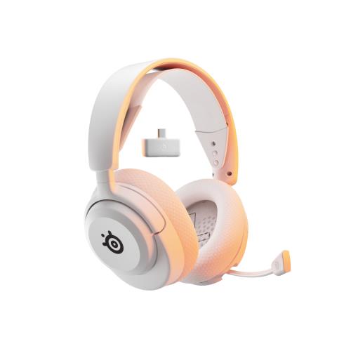 Steel Series ワイヤレス ゲーミングヘッドセット Arctis Nova 5 white ヘッドホン 軽量 無線 ワイヤレス Switch PC PS5 PS4 対応 急速充電 60時間連