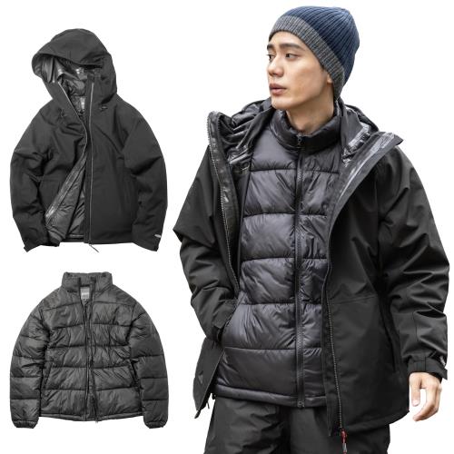 Makku レインジャケット ジョイント3in1ジャケット ブラック M